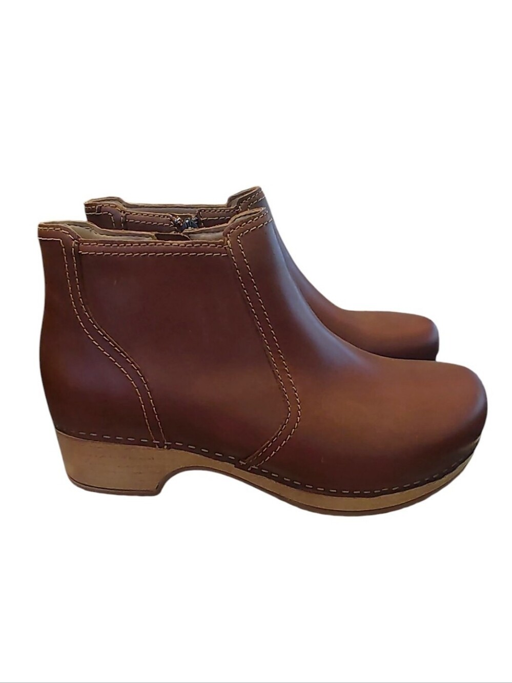 Dansko "Barbara" Tan-Oiled Ankle Booties Size EUR 38/US 7.5-8
